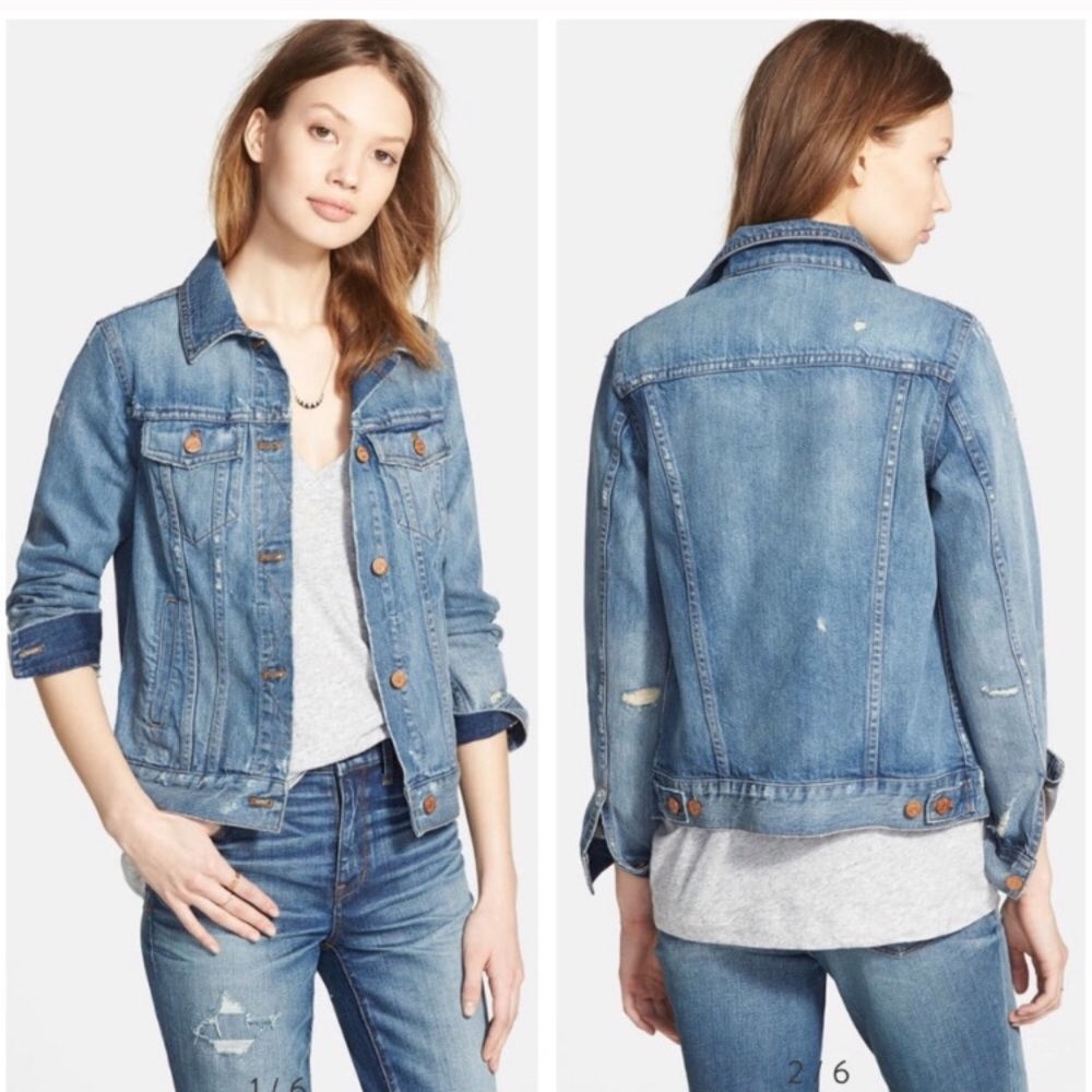 Madewell distressed jean jacket